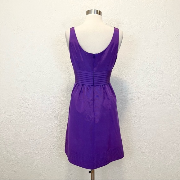 Shoshanna 6 Cocktail Dress Purple Taffeta - Picture 5 of 11